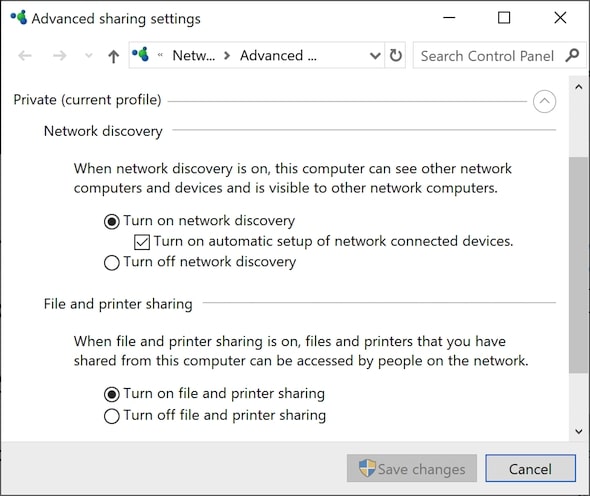 Windows Network Sharing linux