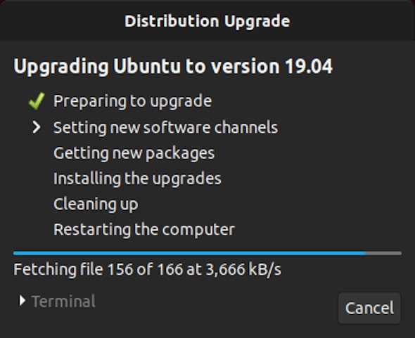 distro upgrade