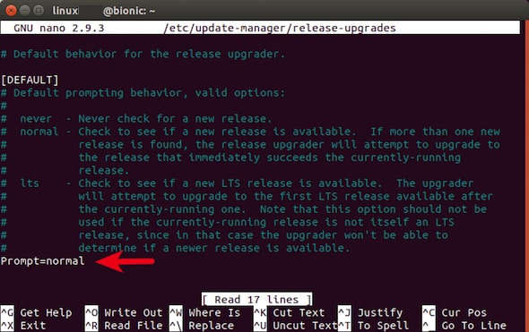 upgrade ubuntu 19.04 command line