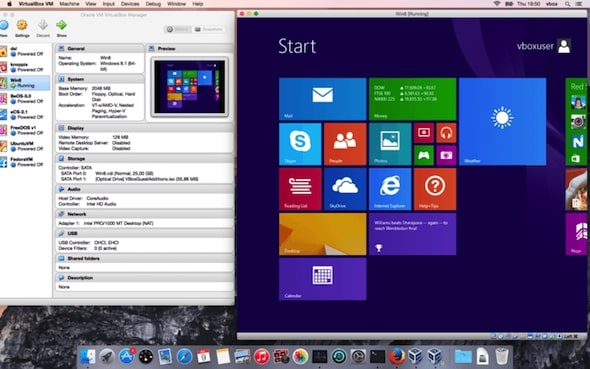 windows 8 di macOS