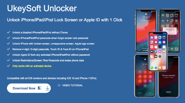 Ukeysoft Unlocker buka password ID Apple