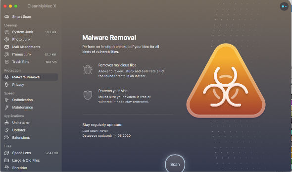 CleanMyMac X penghapus malware CleanMyMac X penghapus malware
