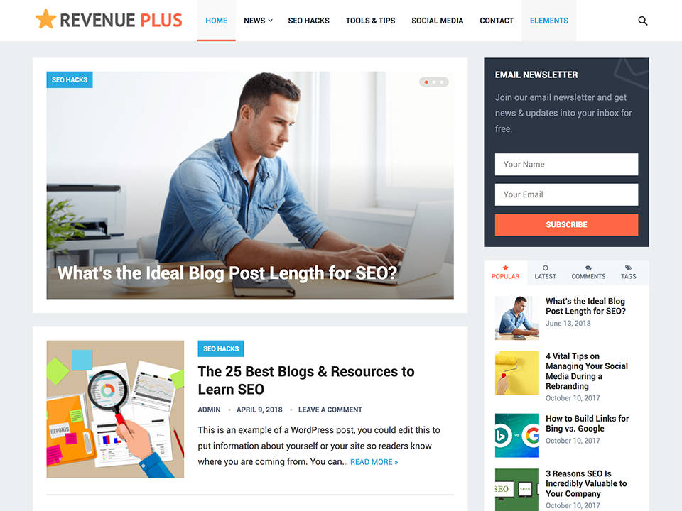 Tema WordPress Murah revenueplus