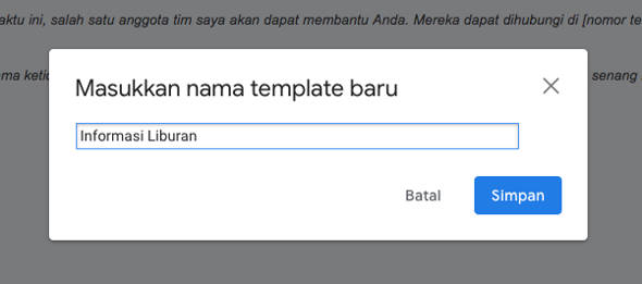 Balasan email otomatis di Gmail 4