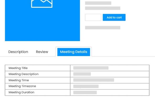 meeting details woocommerce