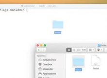 menyembunyikan file folder macos chflags hidden