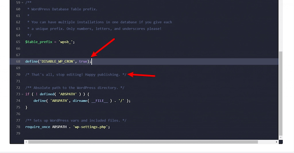 Nonaktifkan WP Cron WordPress
