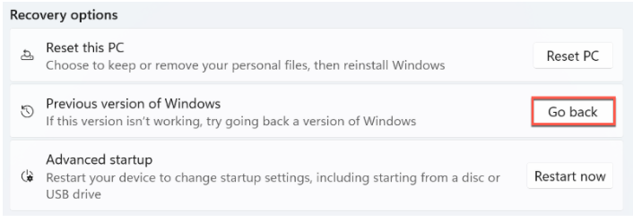 proses downgrade windows 11
