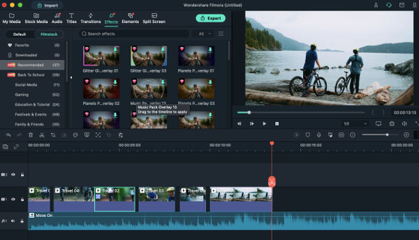 Effect filmstock