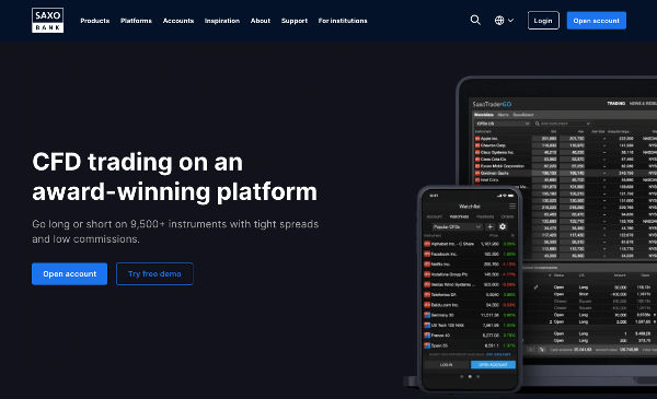 saxo bank cfd trading