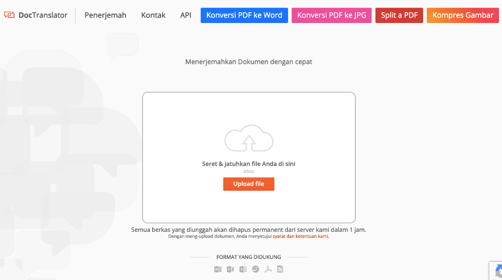 Doc Translator Website Translate PDF