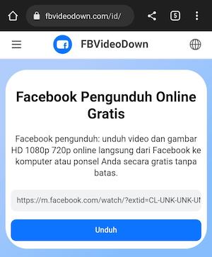 FBVideoDown download video facebook 2