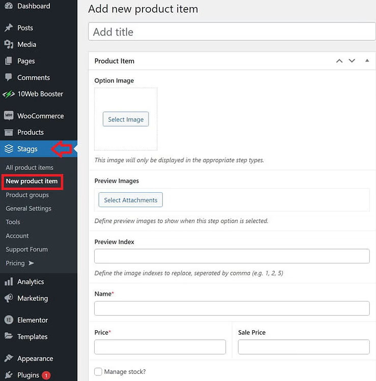 staggs-adding-product staggs adding product
