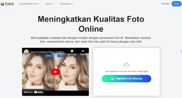 Fotor edit foto online gratis