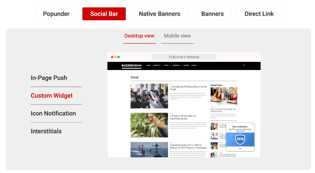 adsterra iklan blogger